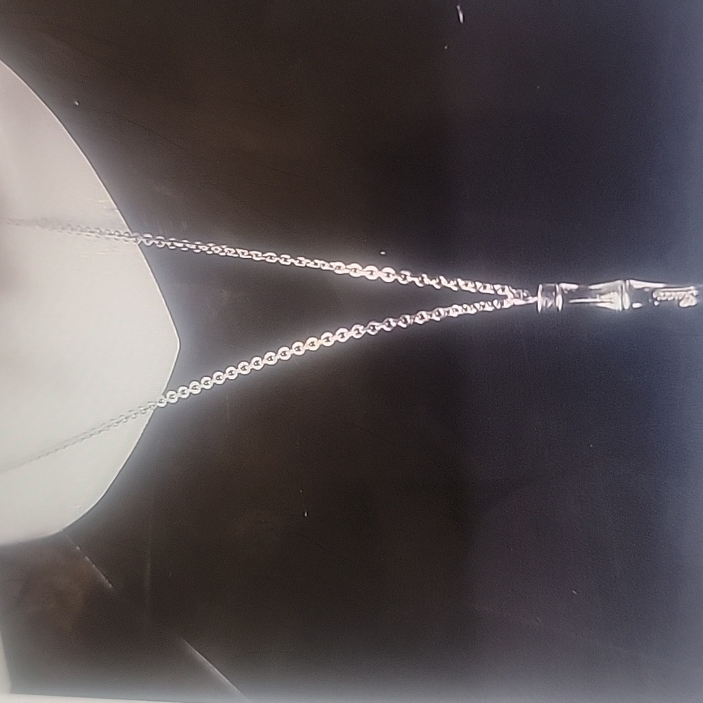 Beautiful Gucci Sterling Pendant 29 Inch Chain And 2 Inch Pendant - Picture 4 of 5